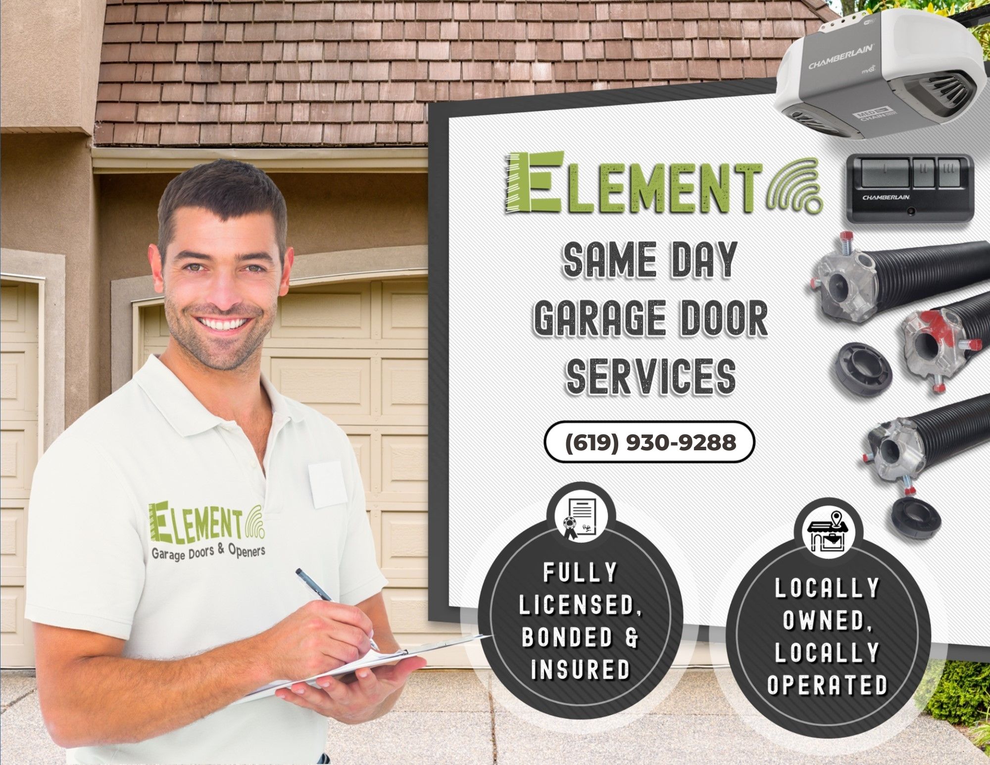 Element Garage Door & Gate Repair Services Of San Diego